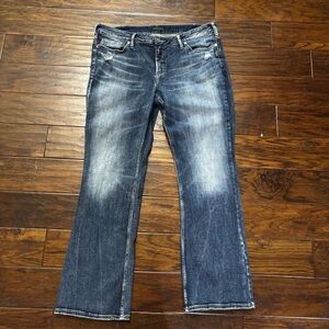 Silver Brand women’s jeans 16 x 33 Elyse slim boot cut denim